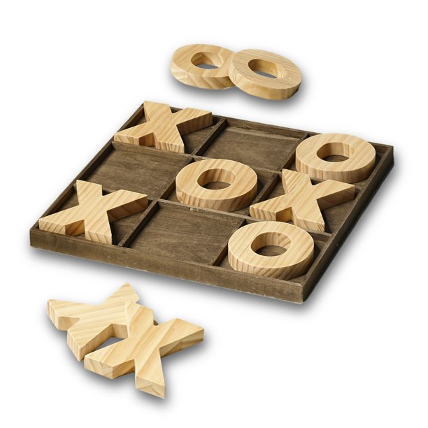 Wooden Tic-Tac-Toe Game