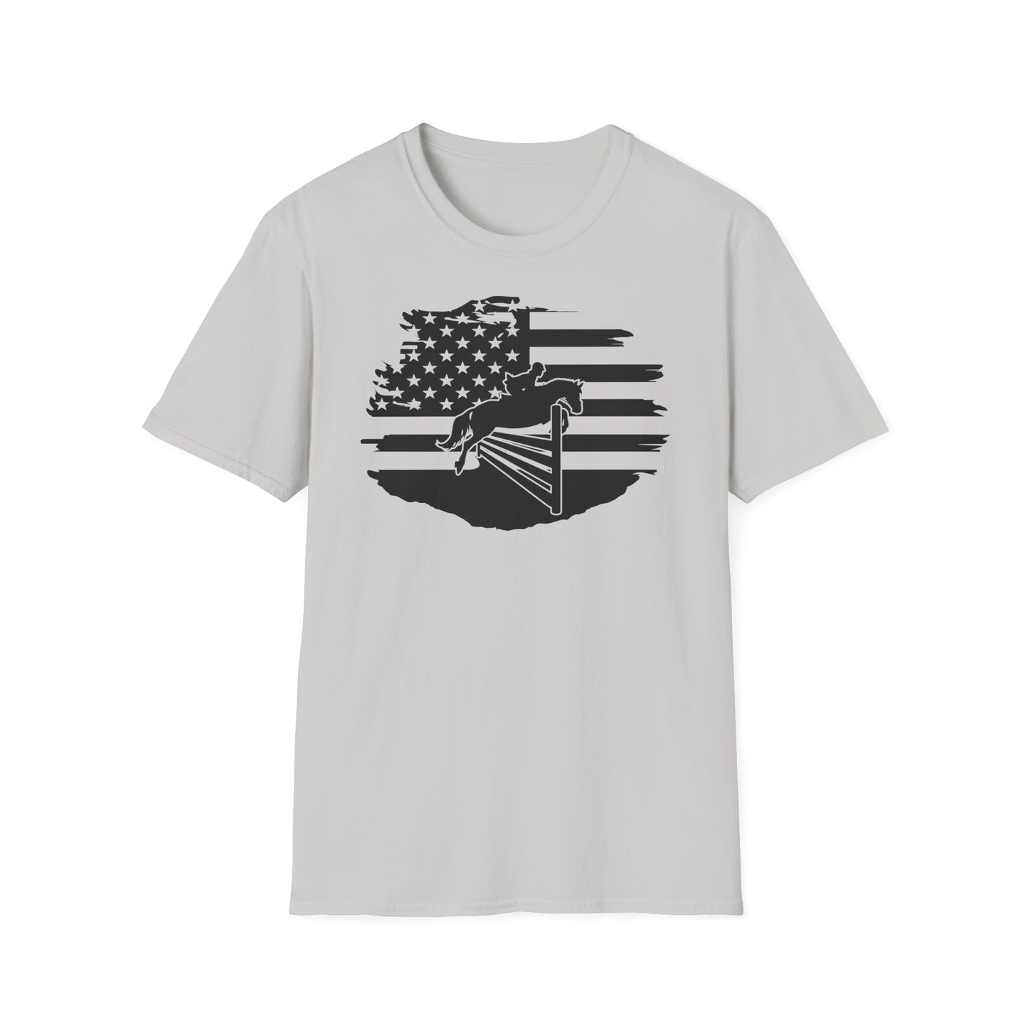 Jumper with Distressed Flag - Softstyle T-Shirt