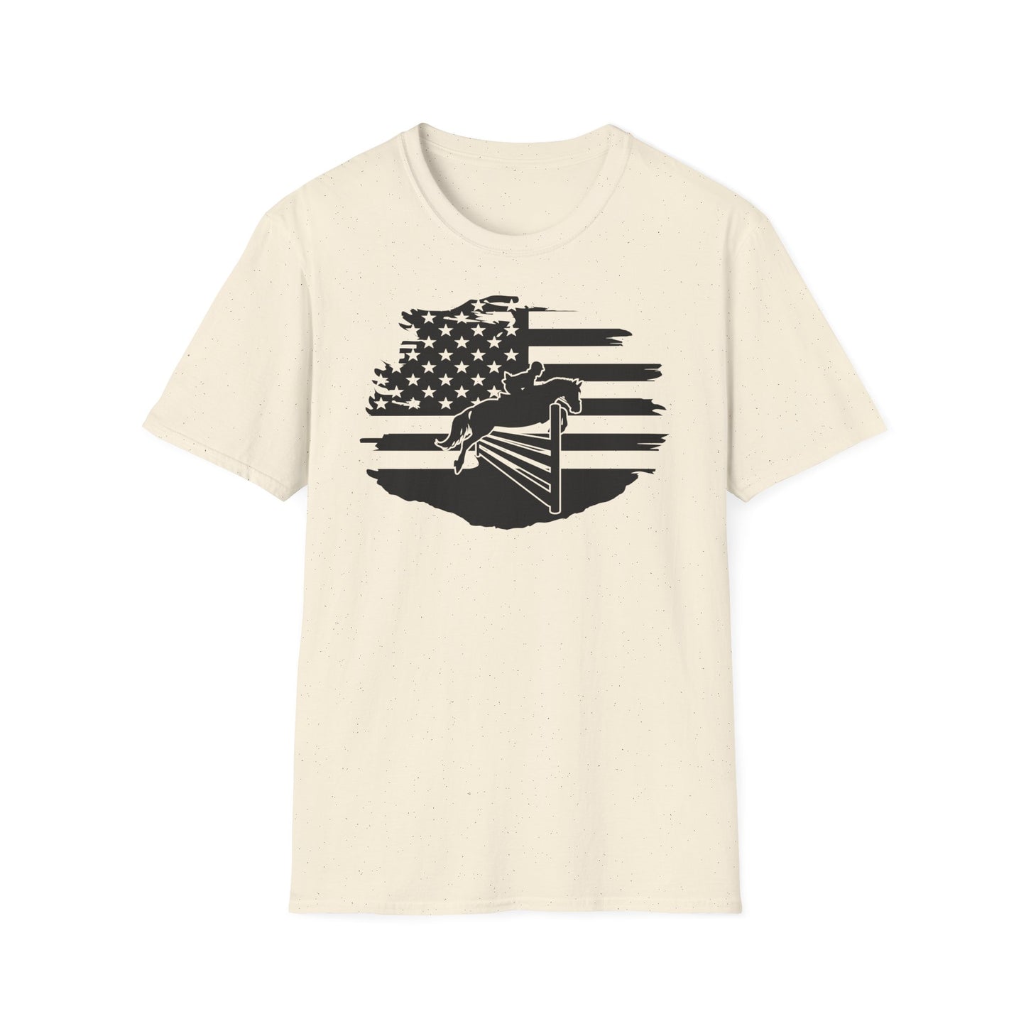 Jumper with Distressed Flag - Softstyle T-Shirt