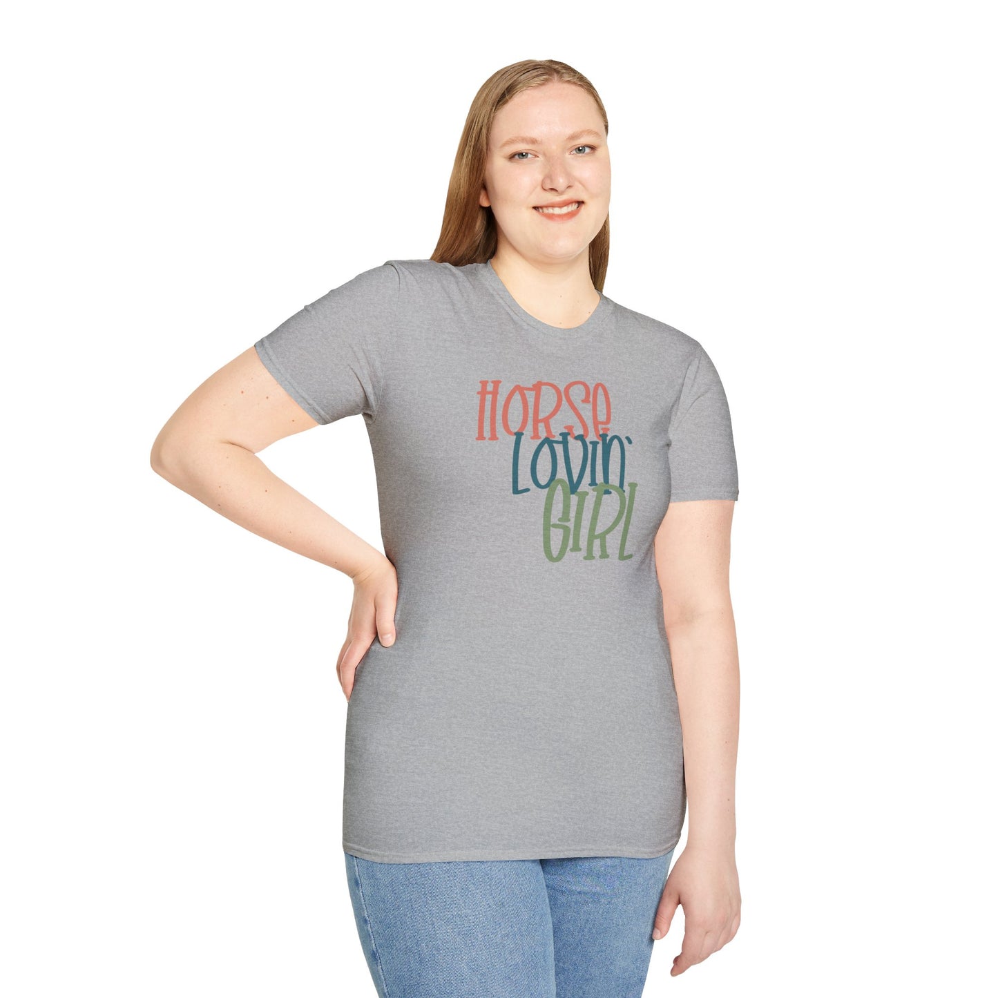 Horse Lovin' Girl - Softstyle T-Shirt