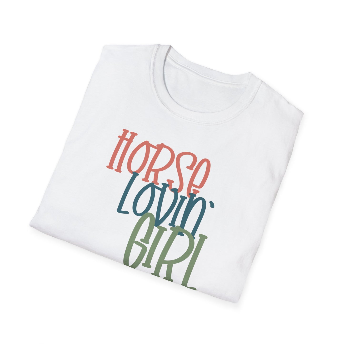 Horse Lovin' Girl - Softstyle T-Shirt