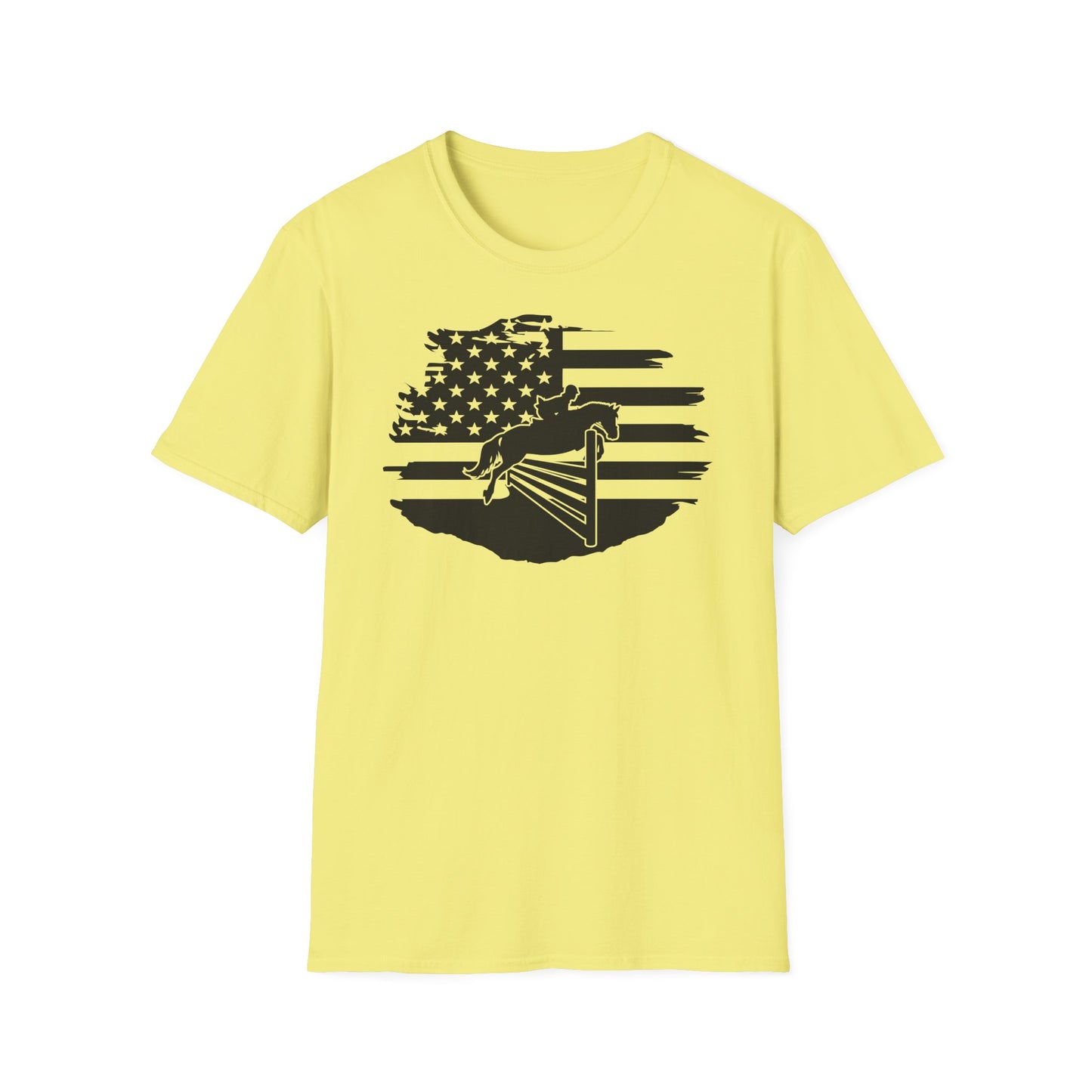 Jumper with Distressed Flag - Softstyle T-Shirt