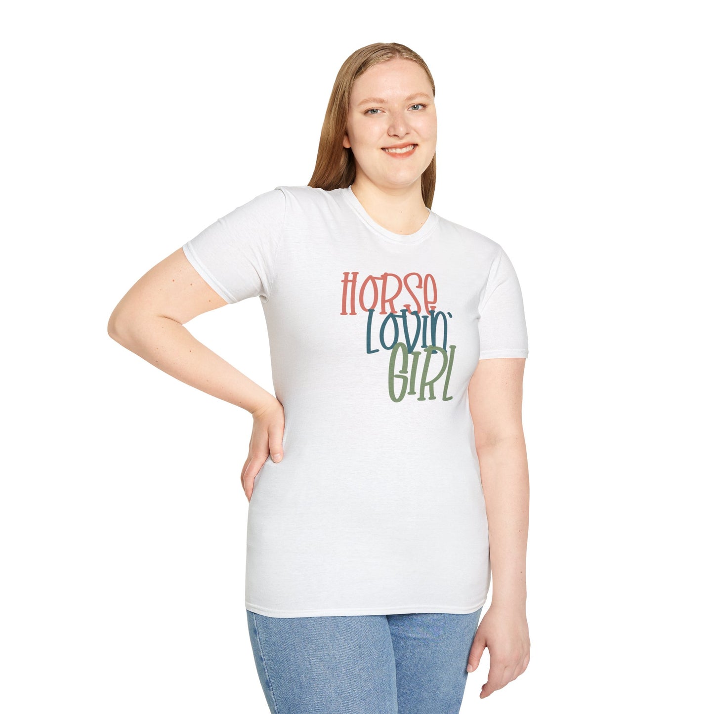 Horse Lovin' Girl - Softstyle T-Shirt